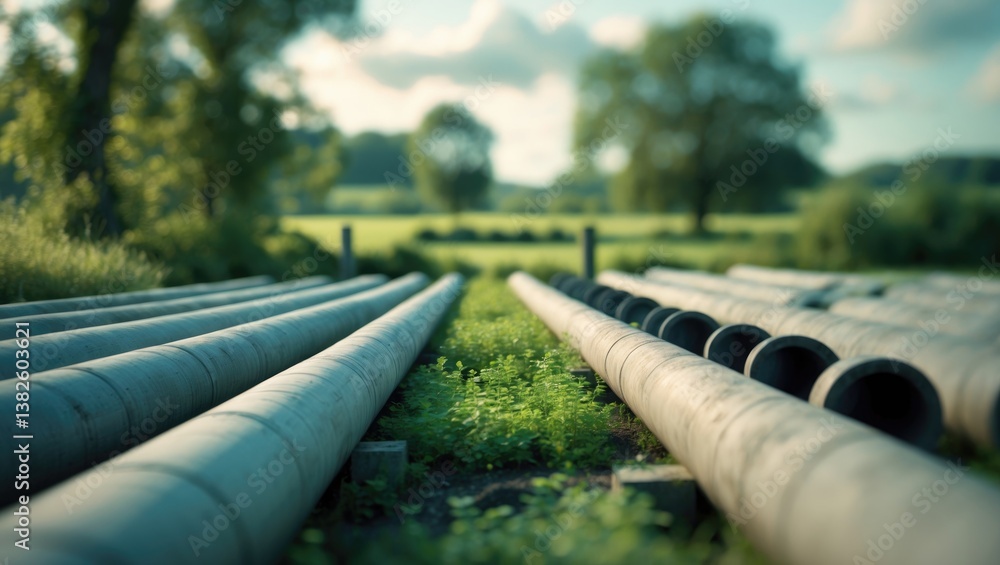 Blurred background featuring pipes Blurred background featuring pipes