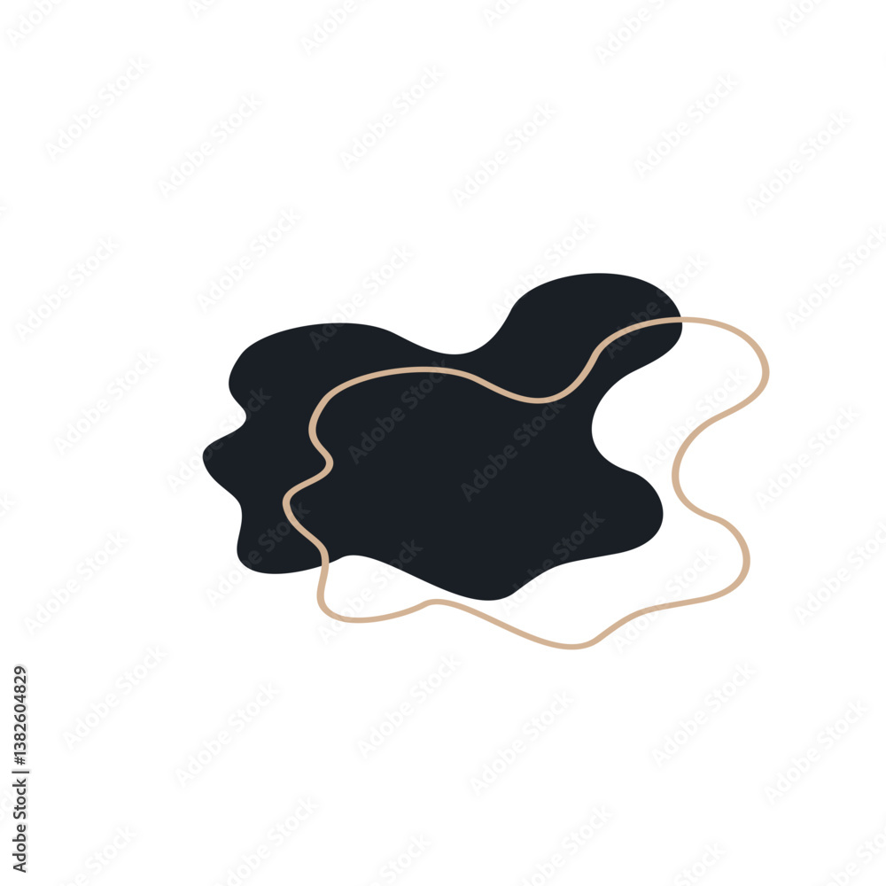 abstrack black shape and line abstrack black shape and line
