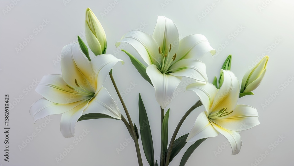 Flower lily isolated on a white backdrop. Flower lily isolated on a white backdrop.