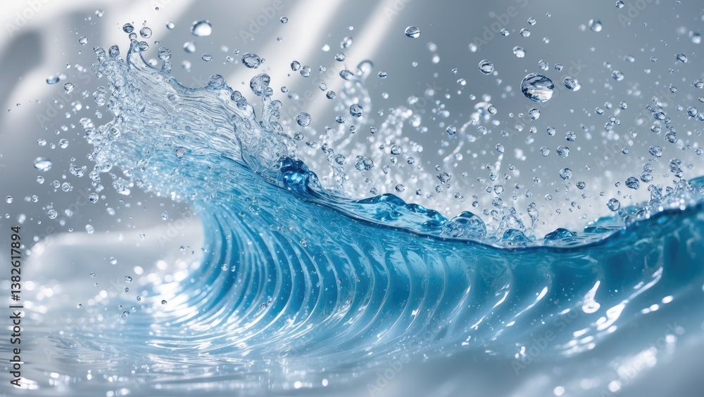 Flowing water splash on a background, isolated. Flowing water splash on a background, isolated.