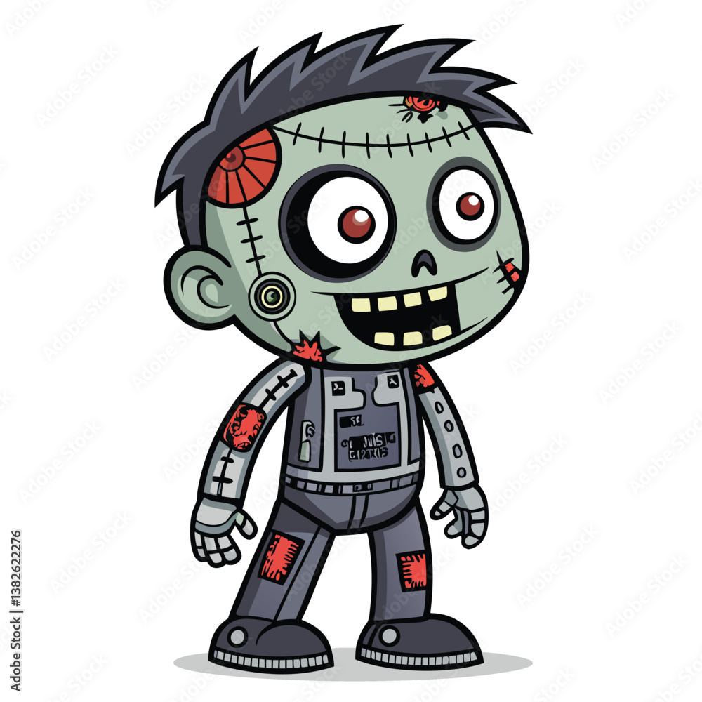 Create a bold vector illustration of a ghoul with severely torn skin, emphasizing dramatic, thick linework and high contrast. Create a bold vector illustration of a ghoul with severely torn skin, emphasizing dramatic, thick linework and high contrast.