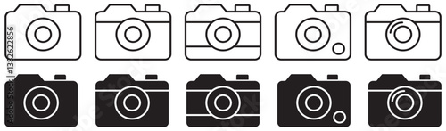 High-Quality Camera Icon Vector for Photography, Digital Imaging & Media Design.