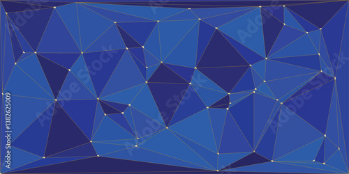 3d drak blue vector abstract polygonal pattern. Creative geometric illustration in Origami style with gradient. Brand-new design for your business.