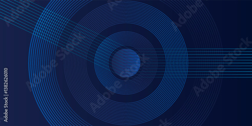 abstract dark background with glowing lines circles modern shapes