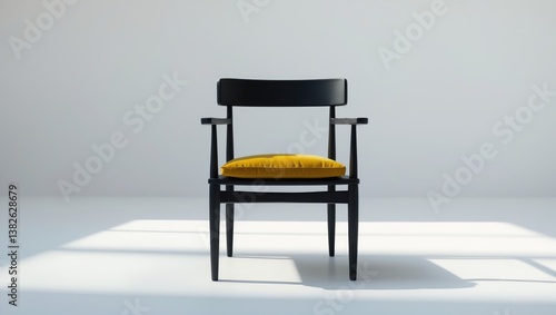 Wallpaper Mural Modern designer armchair with a textured seat in the foreground. Torontodigital.ca