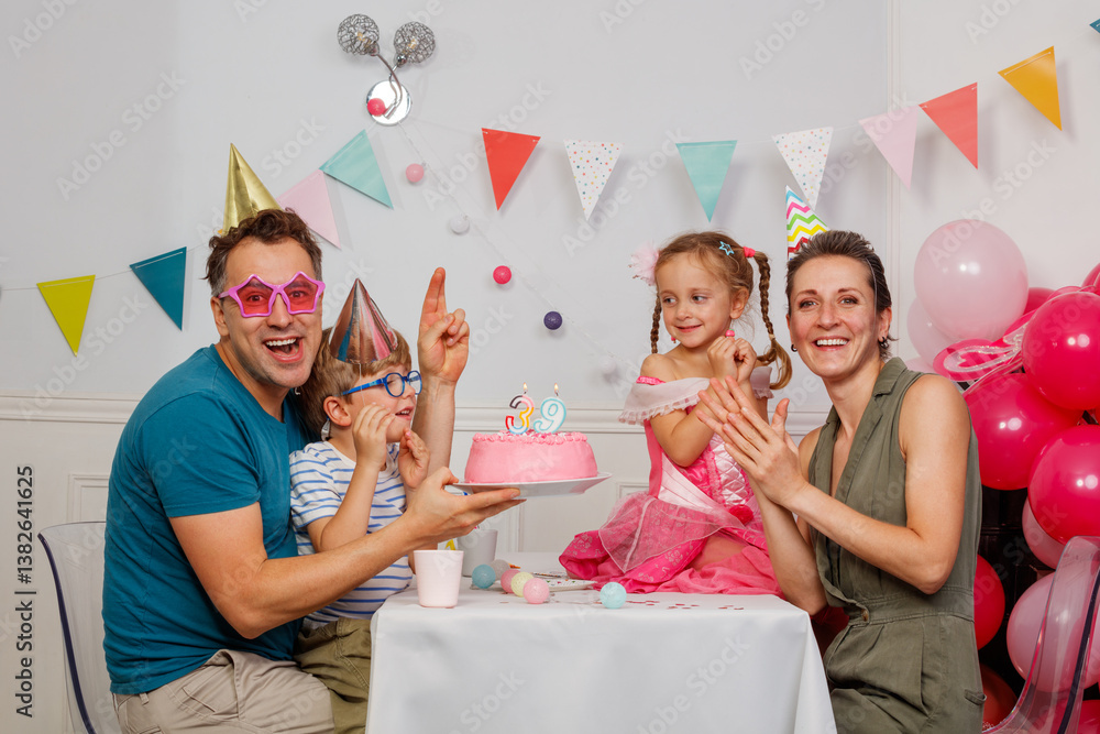 Celebrating a birthday with laughter, joy, and colorful decor