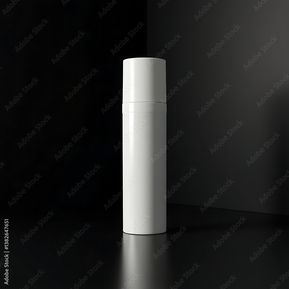 Blank Cream Bottle Mockup on Black Background – Luxury Skincare Packaging Design Template Blank Cream Bottle Mockup on Black Background – Luxury Skincare Packaging Design Template