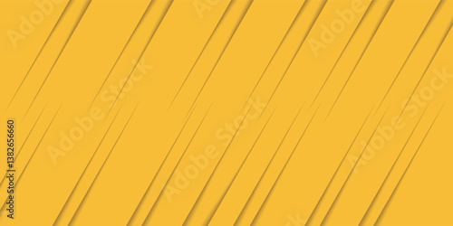 Abstract yellow background with diagonal papercut lines