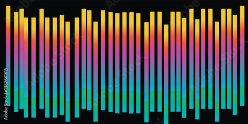 Abstract sound wave. Voice digital waveform, volume voice technology vibrant wave. Music sound energy vector background. Equalizer volume, waveform electronic light illustration