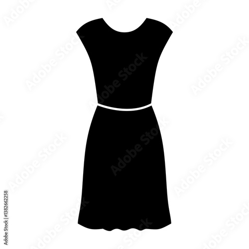 Dress icon vector. frock illustration sign. Fashion symbol or logo.