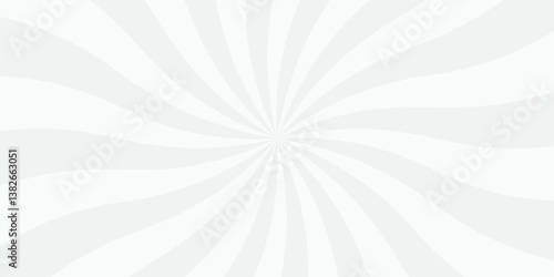 Abstract white and gray retro with sunburst pattern design. Vintage sunrays illustration swirl grunge spiral line. sun beam vector banner design and comic burst gradient concept pattern.	
