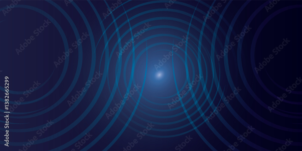 Dark blue abstract vector background with bright and elegant glowing circle lines, 3D cover of business presentation banner or night party. Dark blue abstract vector background with bright and elegant glowing circle lines, 3D cover of business presentation banner or night party.