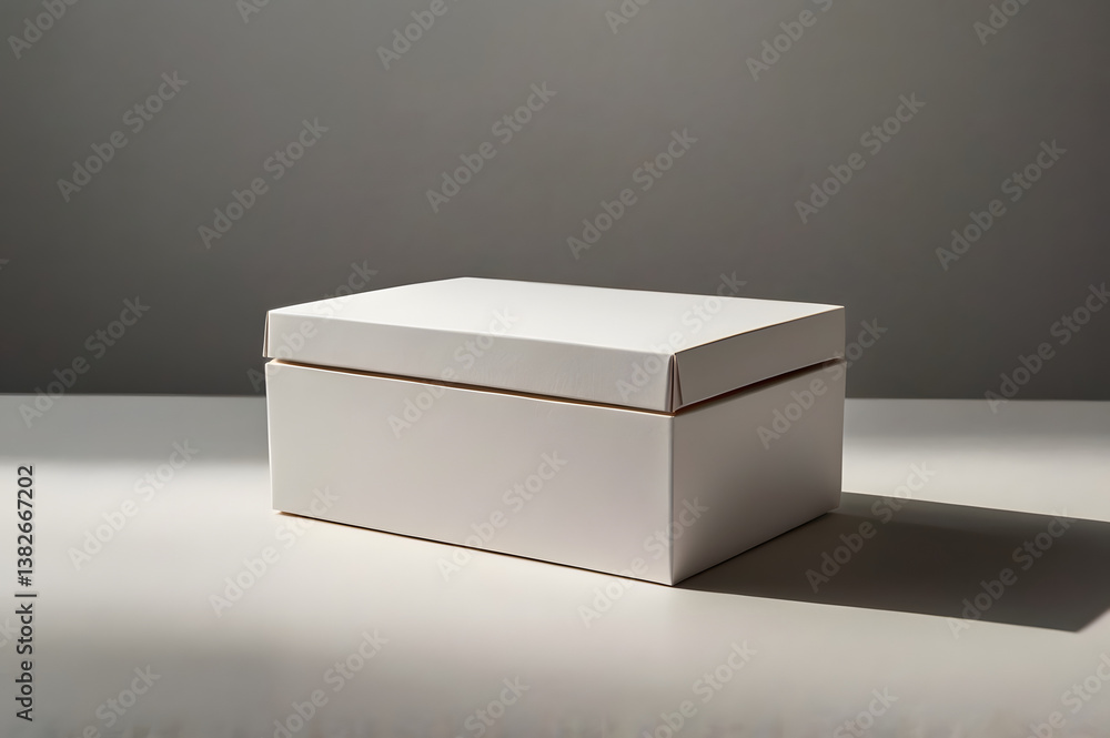 Blank White Food Box for Branding and Packaging Mockup Blank White Food Box for Branding and Packaging Mockup