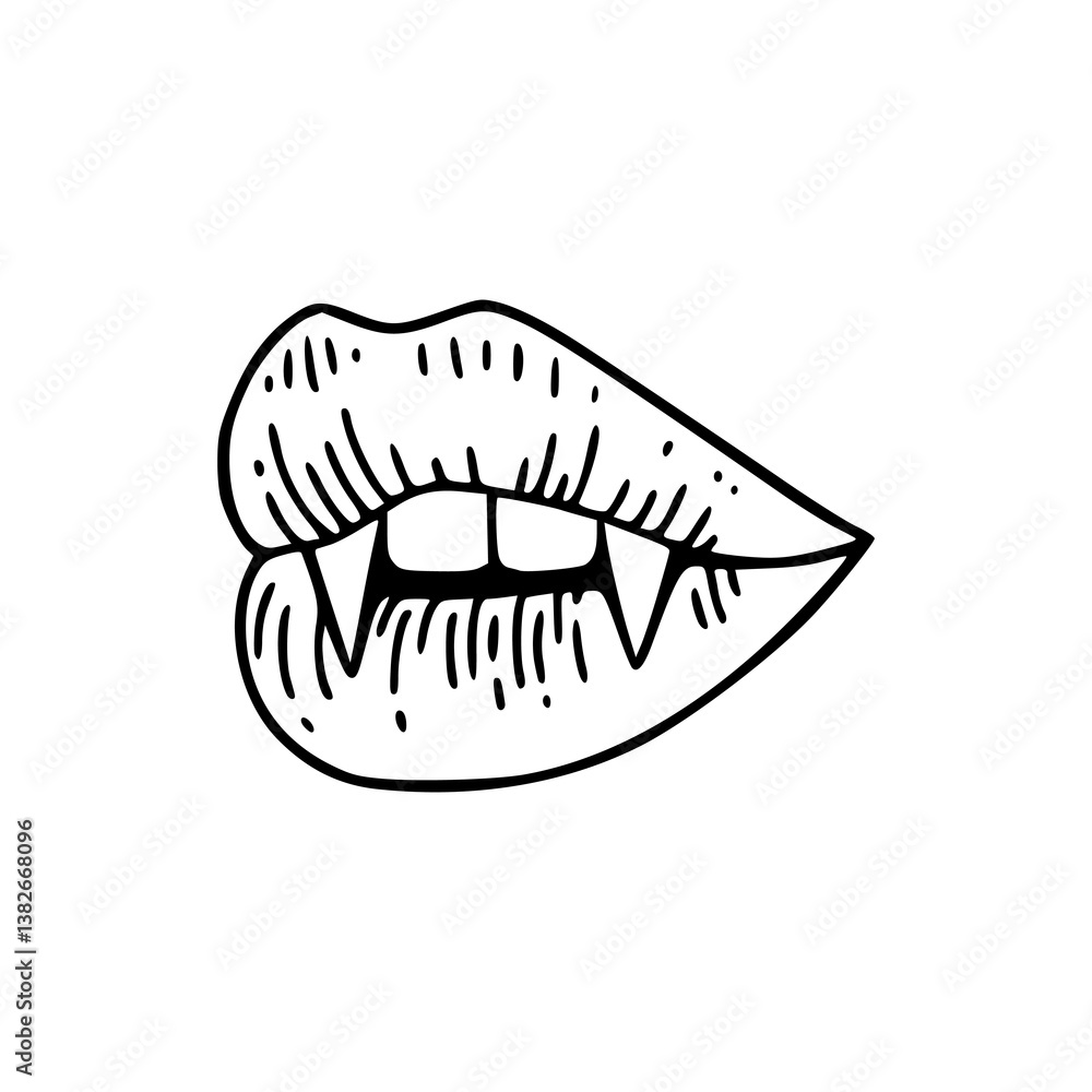 simple vampire mouth outline graphic simple vampire mouth outline graphic