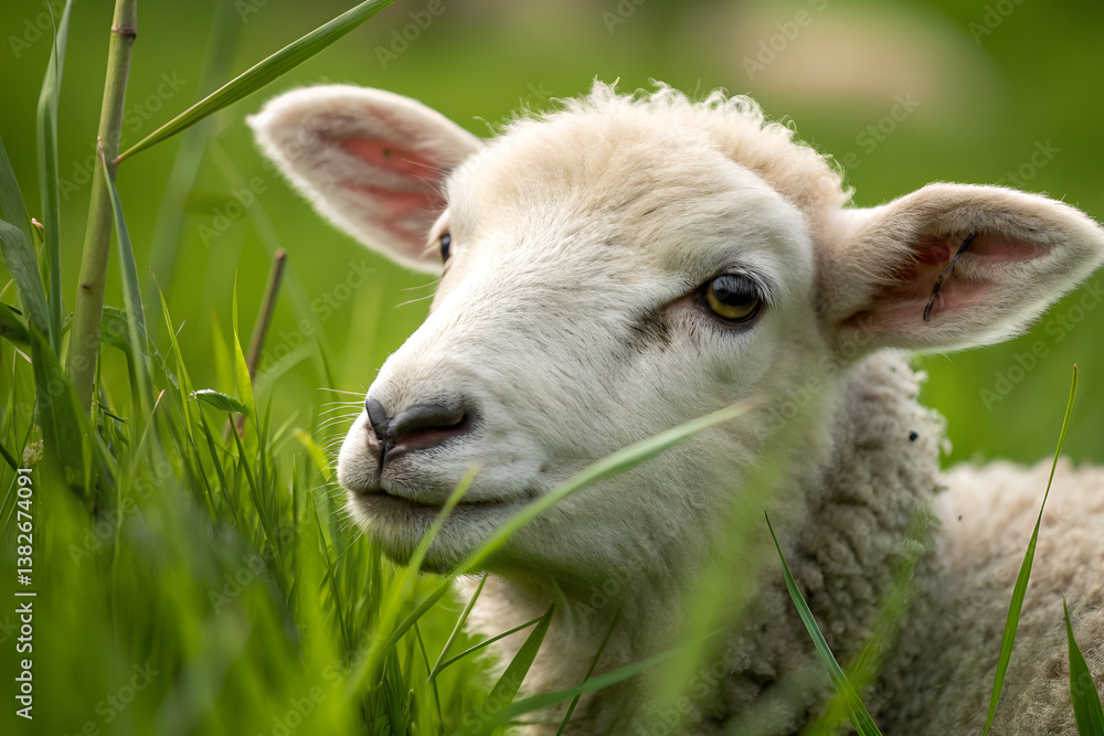 Obraz premium sheep in the meadow