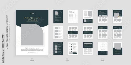 Modern luxury product catalog brochure template
