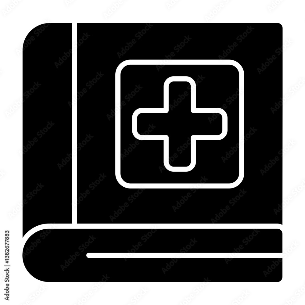 Fototapeta premium medical book Icon