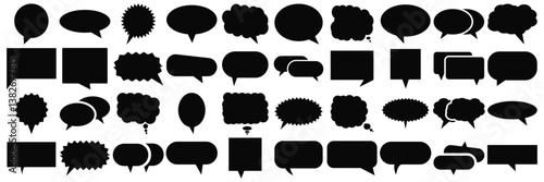 Speech Bubble collection  of vector illustration   