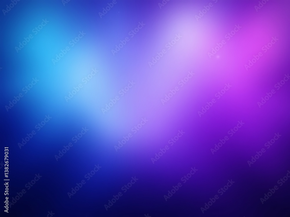 Fototapeta premium A gradient background transitioning through galactic nebula inspired hues of cosmic blue, violet, and starry white with a smooth and visually appealing blend.