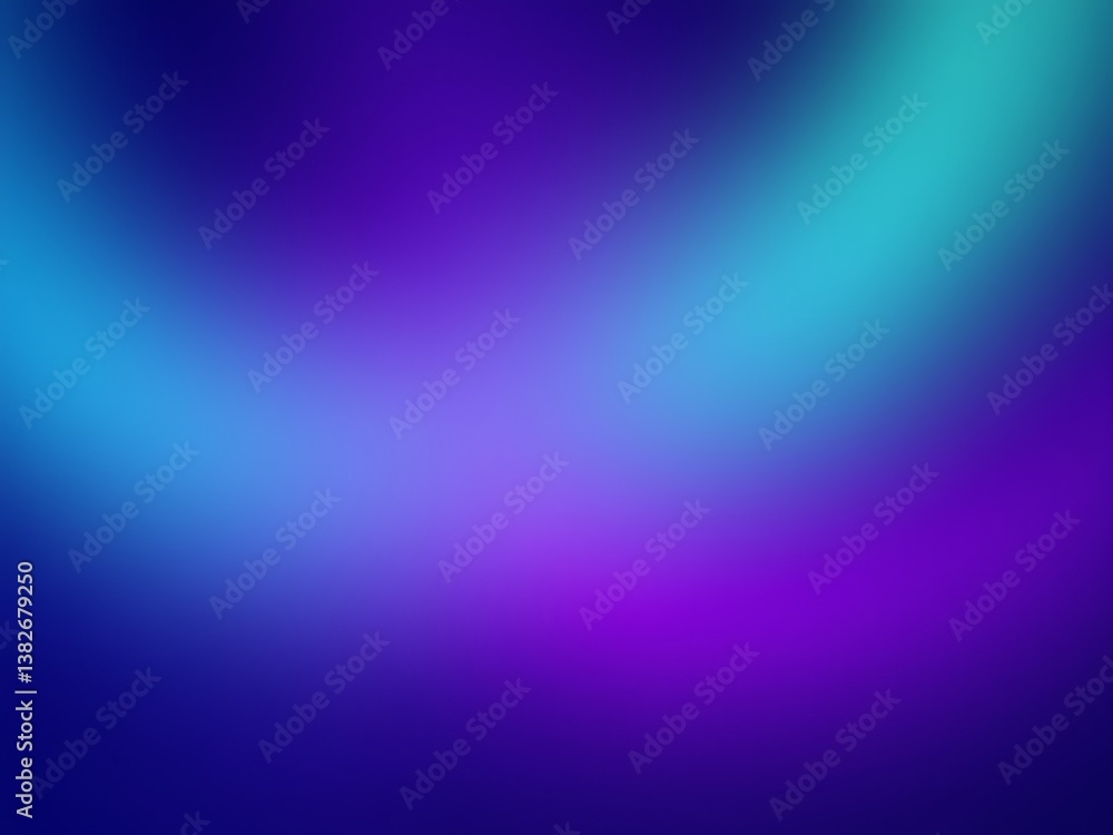 Fototapeta premium A gradient background transitioning through mystical aurora borealis blend of deep blue, neon green, and vibrant purple with a smooth and visually appealing blend.