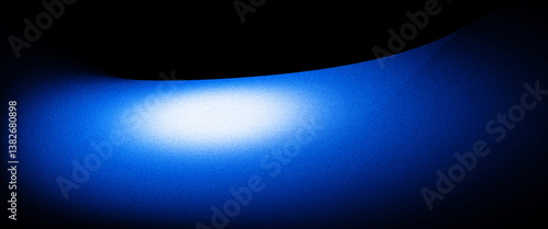 Futuristic Blue Light Wave on Dark Textured Background, Dynamic blue abstract wave on dark grainy background, futuristic digital glow, perfect for tech design and modern visual themes