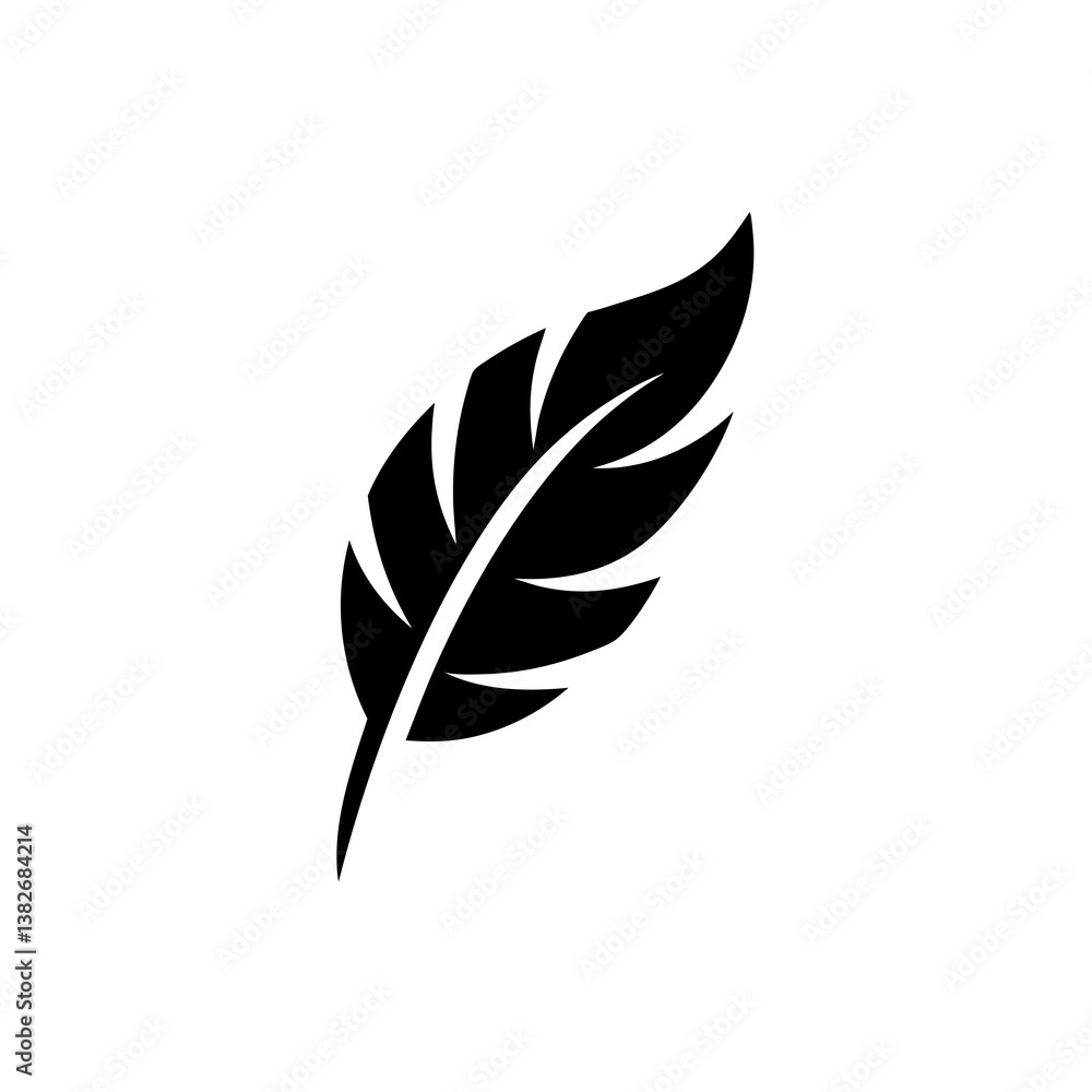 Simple leaf icon with central vein design in bold organic silhouette for eco, nature, or green themes
Simple leaf icon with central vein design in bold organic silhouette for eco, nature, or green themes