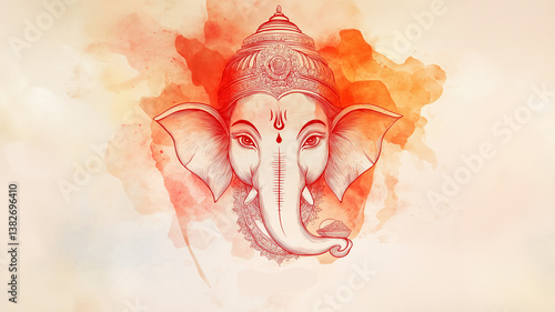 Sacred Strokes: The Artistic Grace of Lord Ganesha