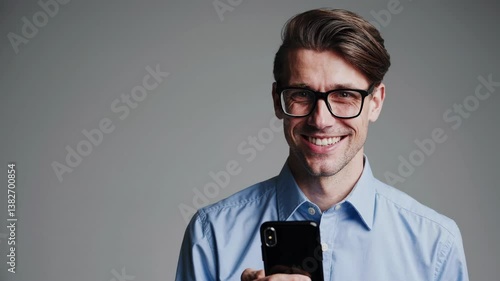 The Man with Smartphone