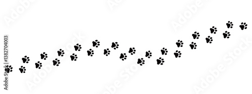 猫の足跡のアイコンイラスト