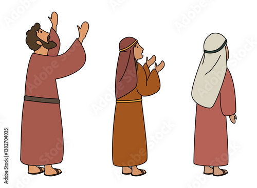 Israelites looking at Jesus 002