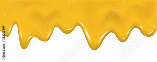 Melted cheese or butter texture, sweet honey drip.
