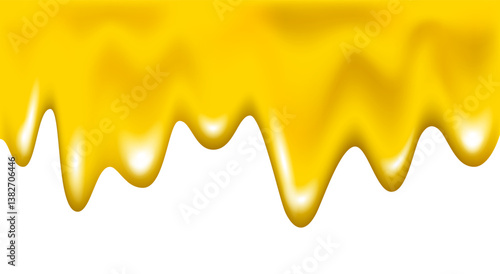 Melted cheese or butter texture, orange, lemon, apple juice.