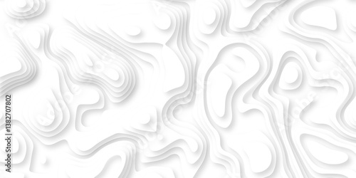 Abstract template business modern white paper to creative origami layer cover curve topo map web geometric relief landscape texture design.	
