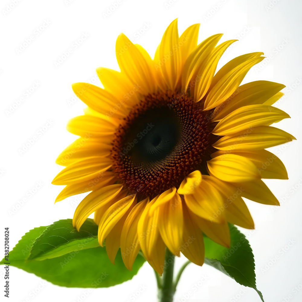 Obraz premium sunflower isolated on white background