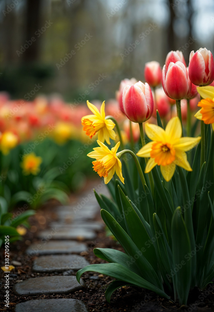 red and yellow tulips red and yellow tulips