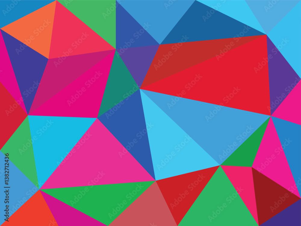Vibrant Polygonal Abstract Background Vibrant Polygonal Abstract Background