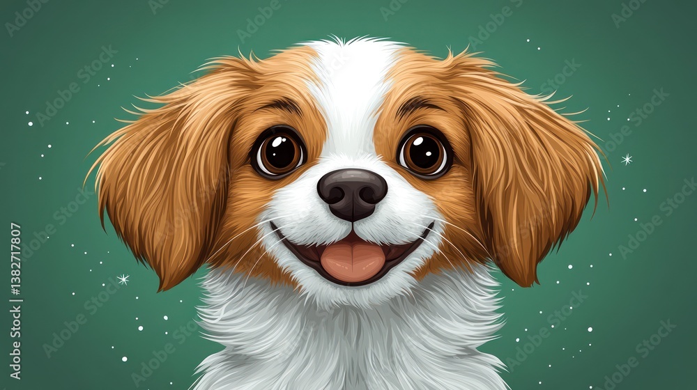 Fototapeta premium Happy puppy portrait