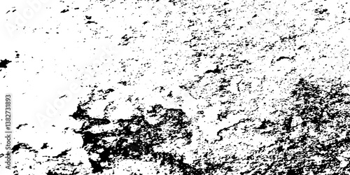 Overlay sublet vintage cracked old wall concrete damage sketch antique surface grunge urban rusty wall texture. dirty splat black spot and white background.	