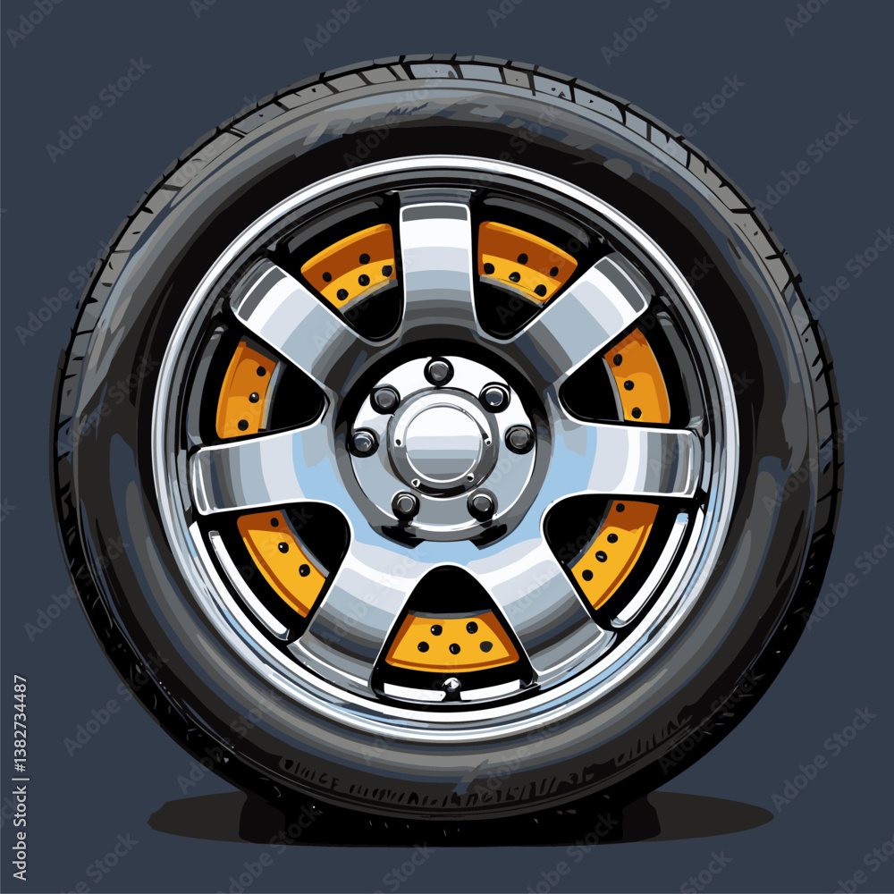 Obraz premium vector rims for graphic design