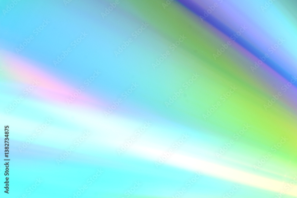 Obraz premium holographic rainbow colored reflection on a CD