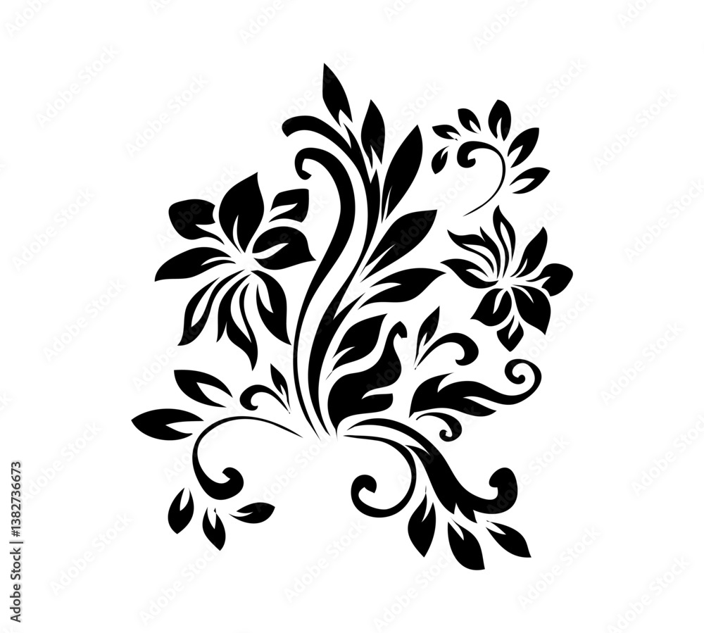 Obraz premium Set of calligraphic design elements, page decor, dividers and ornate headpieces