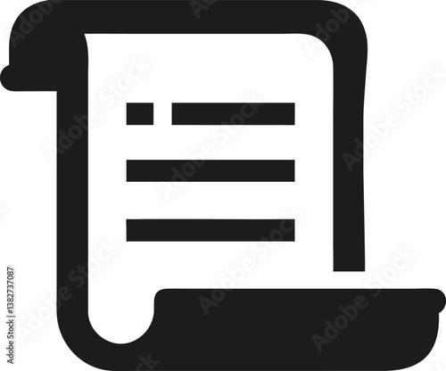 policy silhouette vector 