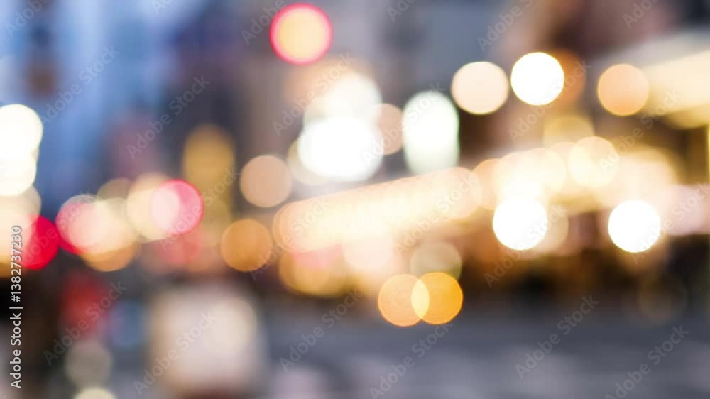 Vibrant Bokeh of City Street Lights Vibrant Bokeh of City Street Lights