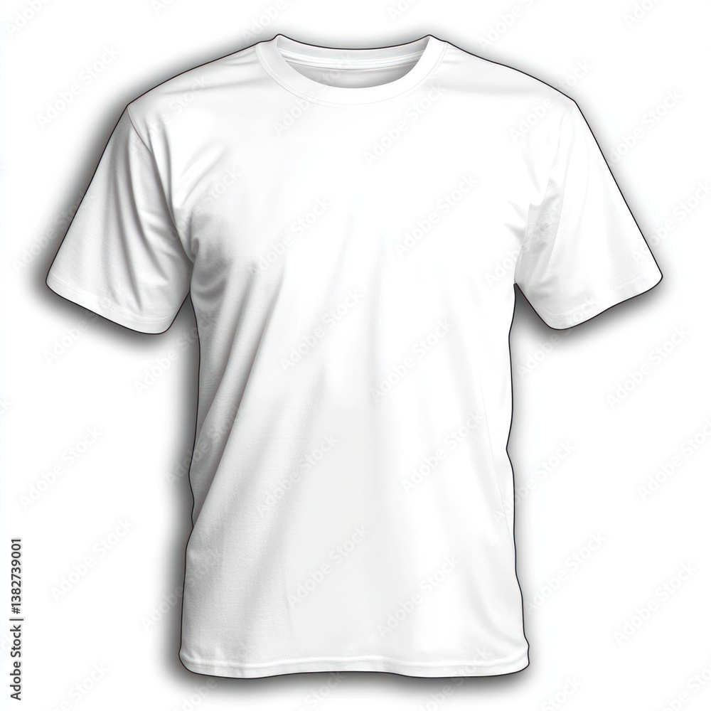 Naklejka premium white t shirt isolated