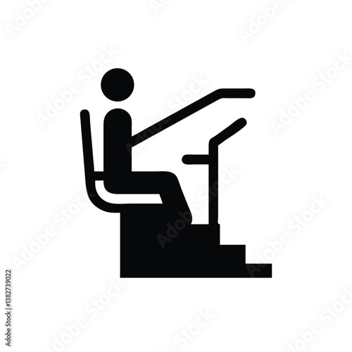 Person seated in a raised elevated auditorium seat