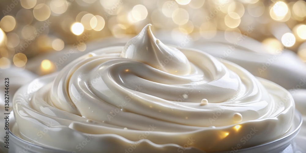 Luxurious Creamy White Substance: Smooth Texture, Indulgent Beauty Product Luxurious Creamy White Substance: Smooth Texture, Indulgent Beauty Product