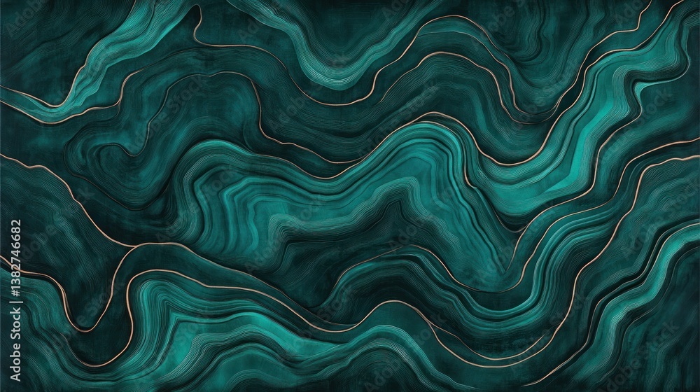 Teal Malachite Swirls Teal Malachite Swirls