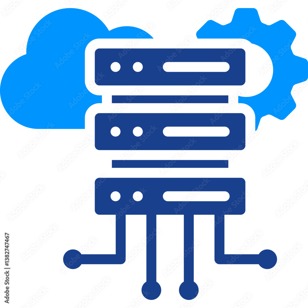 Cloud Server Icon Cloud Server Icon
