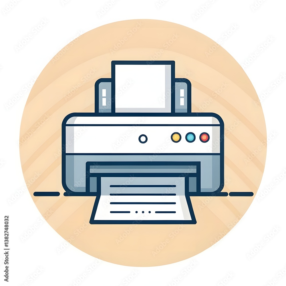Printer Icon – Digital Printing Symbol, Office Printer Vector, and Technology Graphic Printer Icon – Digital Printing Symbol, Office Printer Vector, and Technology Graphic