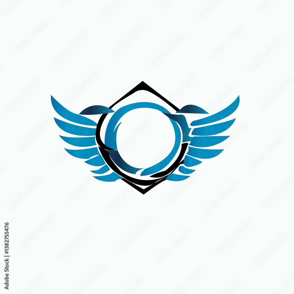 Batch, Logo ,Wings, Illustration, Vector Batch, Logo ,Wings, Illustration, Vector